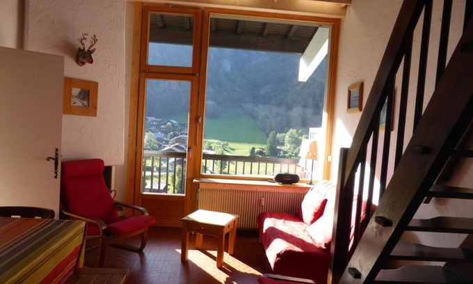 Les Contamines-Montjoie Apartment | 2nd floor, view mountain, balcony, tv, 60m², Les Contamines-Montjoie