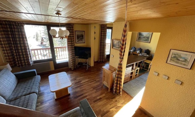 Montgenevre Apartment | 2nd floor, balcony, parking, tv, ski locker, 75m², Montgenèvre