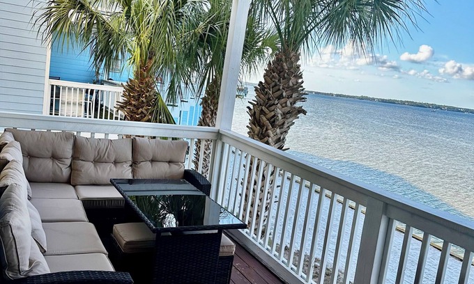 Ono Island House | 3-bedroom townhome on the water in charming Perdido with fitness room, AC, WiFi