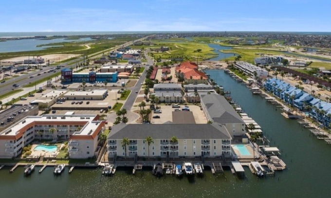 Corpus Christi Condo | 3-bedroom Waterfront Condo in fabulous North Padre Island with Pool & Boat Slip