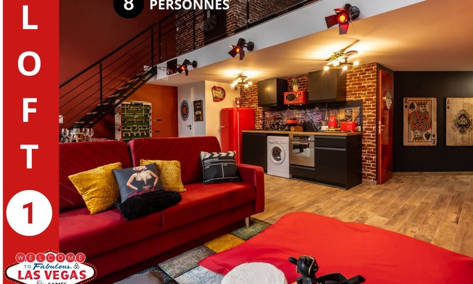 Jacquard - Prefecture Apartment | 3 Logements 300 m2 Loft Billard/Babyfoot/BAR À Jeux