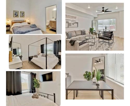 People's Freeway House | 3 Mins to DT Lux Townhome 2 Car Garage King Bed