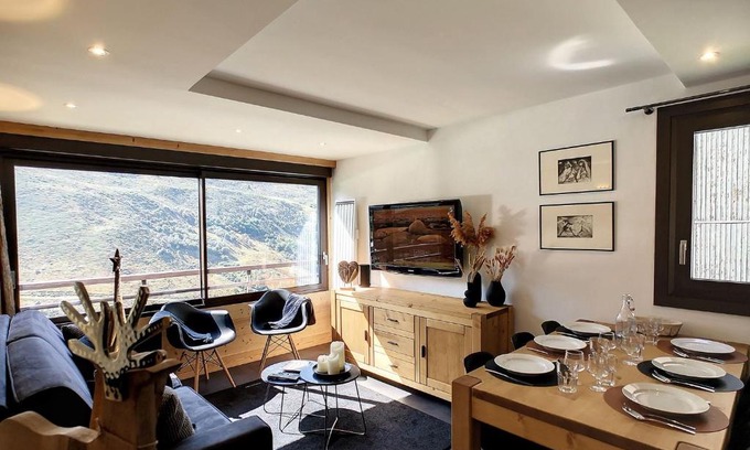 Les Menuires Apartment | 3 pièces rénové 6 pers, ski aux pieds WiFi - FR-1-178-68