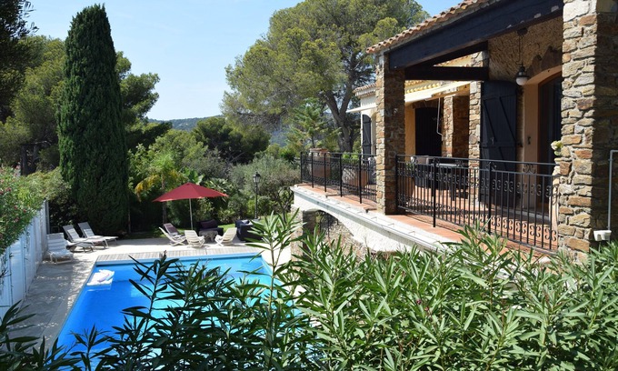 La Faviere Villa | 300 m from beaches and center, villa with sea view and pool. Le top LE CALME