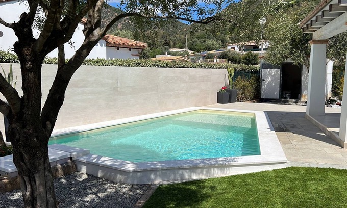 Tertenia Villa | 350 mt BEACH VILLA "ILARIA" with PRIVATE POOL and GARDEN