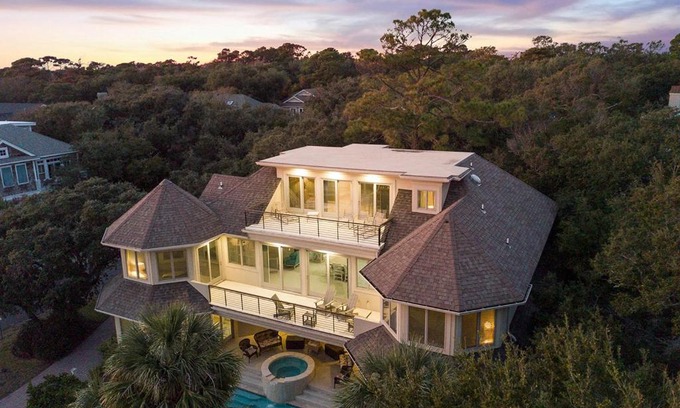 North Forest Beach House | 36 Dune Lane 7 BR Home Second Row Ocean