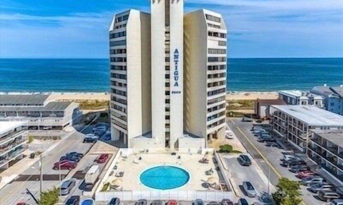 Midtown Ocean City Condo | 39 feet of OCEANFRONT From your Bedroom & Balcony,2 bedrooms HEATED POOL 10% OFF