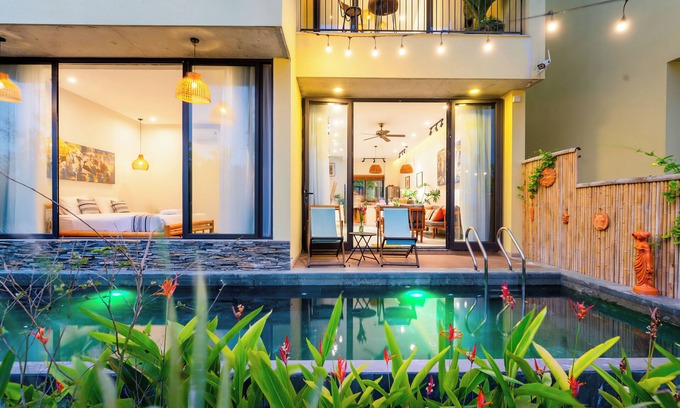 Cam Ha Villa | 3BRs w/River View &Private Pool - Free Bike