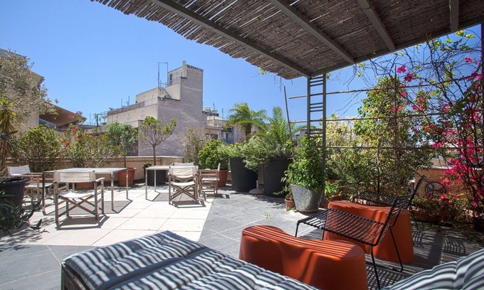 Psirri Apartment | 4 apts over 2 levels. Balconies & roof top terrace. Next to Plaka! EP1234