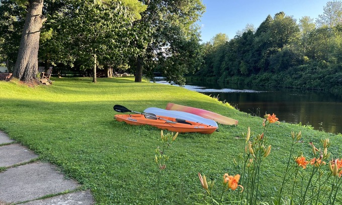 Lawrenceville Cottage | 4 season Adventures! Waterfront, *Hot tub* Deer River Paradise!