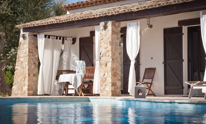 Saint-Aygulf House | 400m from the sea, Villa with splendid sea view, heated infinity pool