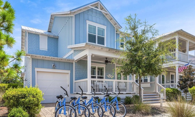 Santa Rosa Beach House | 5 Bikes! 3 King Suites! Bike to Beach & Pool - Serenity Pond at NatureWalk on 30