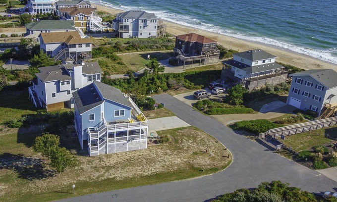 Duck House | 5 BR, HOT TUB, Pet-Friendly, Semi-Ocean Front, 50 FT Walk To Beach, NEW Renos!