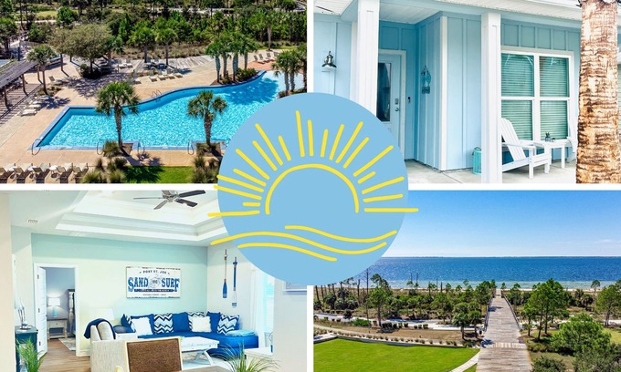 Port St. Joe House | 5 houses from Pool & Boardwalk to BEACH .LG PATIO and FIRE PIT GOLFCART Included