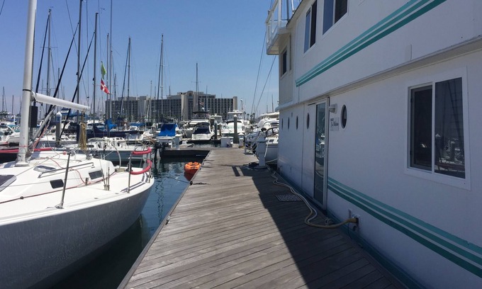 Downtown San Diego House | 5 Star Houseboat (Floating Home) in Beautiful San Diego Bay on Harbor Island!