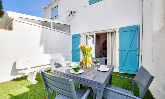 La Gueriniere Ski Chalet | 600m from the beach - House for 5 - Terrace