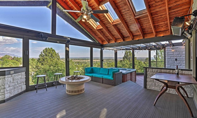 Southwest Colorado Springs House | 6BR Colorado Luxury Living - Panorama Mountain View & Hot Tub