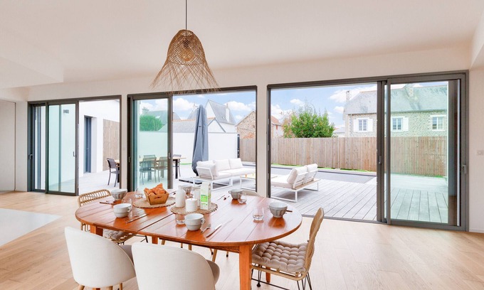 Pleneuf-Val-Andre House | 800m from the beach, new house for 10 with pool