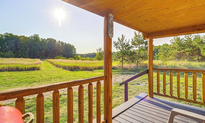 Central Lake Cabin | 9 Mi to Lake Michigan: Secluded Cabin Getaway
