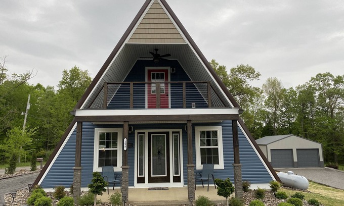 Falls of Rough House | A-Frame of Mind is a perfect cozy getaway in a lakeside community!