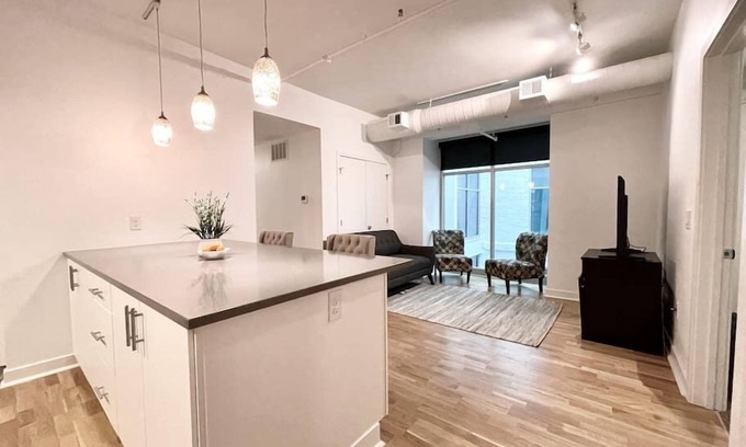 Downtown Omaha Apartment | A historic 1,000 square foot Atrium loft in the heart of the Old Market