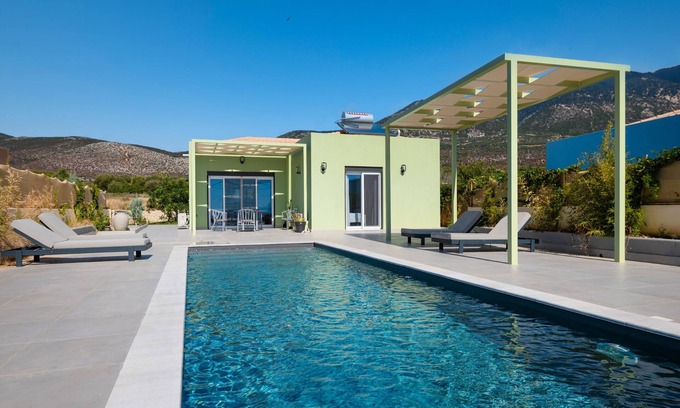 Karavados Villa | A modern escape in Trapezaki with stunning sea views