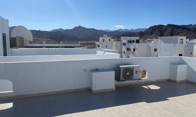 Dahab Apartment | A private chamber with a rooftop, and a patio.
