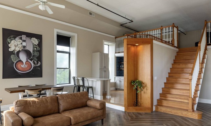 East Price Hill Apartment | Above Coffee Shop, Cincy Hilltop Apt, City Views!