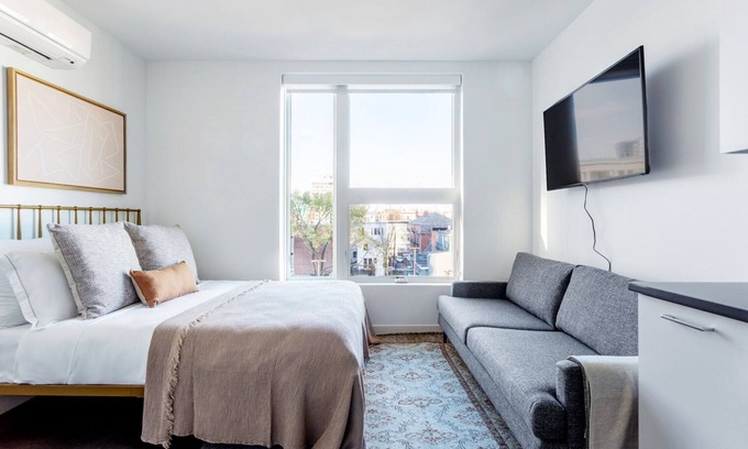 Central Square Apartment | Airy Central Square Studio w/Doorman, near Charles River, by Blueground