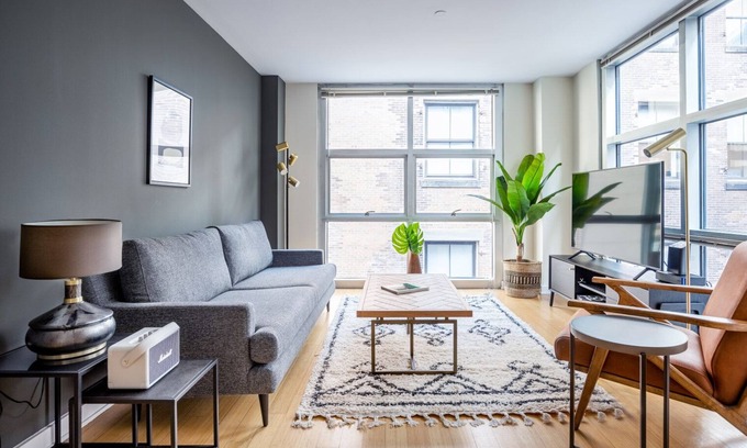 Theatre District Apartment | Airy Downtown 2BR w/W/D, nr. Boston Common, by Blueground