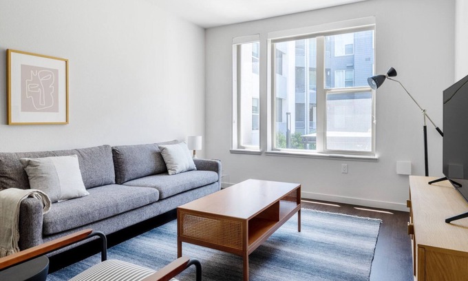 Milpitas Apartment | Airy Milpitas 1BR w/Gym, Pool, walk to BART + Great Mall, by Blueground