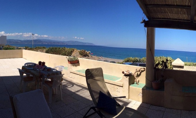 Barcellona Pozzo di Gotto Villa | Amazing terrace on the beach between Milazzo and Tindari