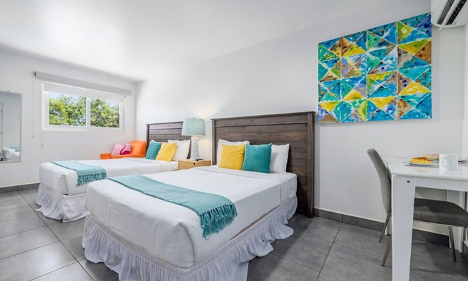 Kamay Apartment | Amazing Cute Studio w/Two Double Beds & Pool View