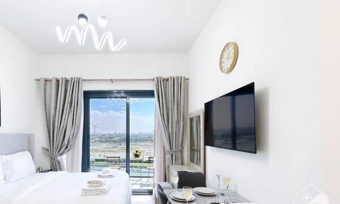 Nad Al Sheba Apartment | Amazing Studio with Balcony & View Riviera Meydan
