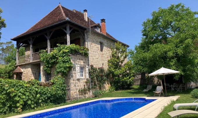 Marcillac-la-Croze Other | An oasis of calm ~ charming Farmhouse with lovely views, Private Pool