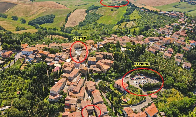 Lajatico House | Ancient Domus with exclusive courtyard and independent annex in the center of the village
