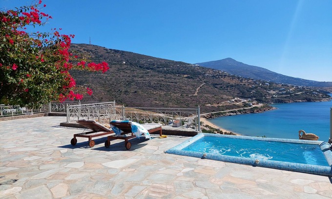 Kipri Villa | Andros Private Villa Overlooking the Blue Aegean Sea
