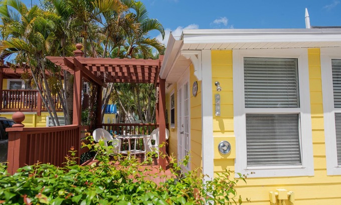 Anna Maria Apartment | Anna Maria Beach Cottage 110B Updated studio beach cottage, steps to the sand!