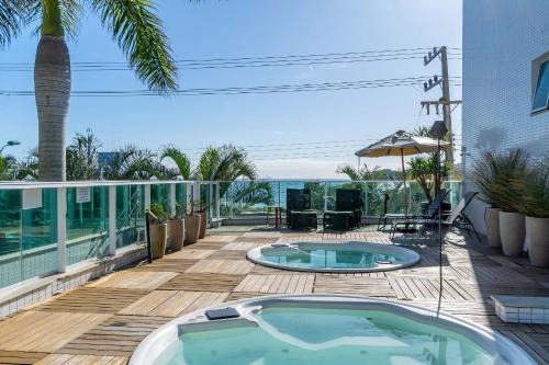 Centro Apartment | Apartamento em Condomínio com Piscina e Jacuzzi - Boulevard Bombinhas