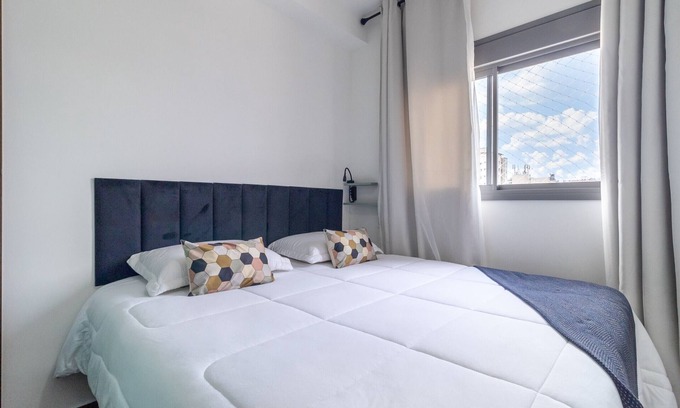 Bela Vista Apartment | Apartment bedroom and living room in Bela Vista for 4 people