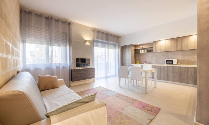 Otranto Apartment | Apartment 'Biancomare Otranto - Apt 4' with Balcony, Wi-Fi and Air Conditioning