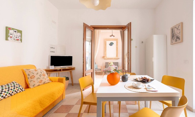 Martano Apartment | Apartment 'Corte Curatolo - Mana' with Shared Terrace, Wi-Fi and Air Conditioning