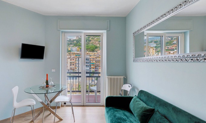 Sanremo Apartment | Apartment 'Domus' with Sea View, Private Terrace and Wi-Fi