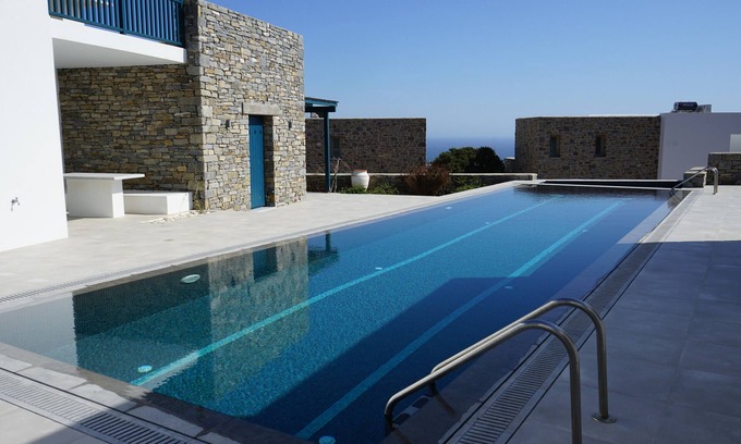 Paros Apartment | Apartment in apartment complex and large terrace, fantastic sea view with pool
