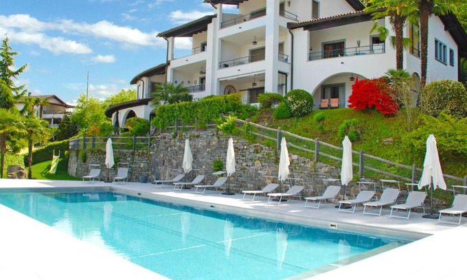 Piazzogna Apartment | Apartment Residenza Miralago Apt- B19 by Interhome