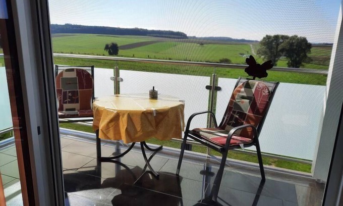 Oberwaldbach Apartment | Apartment Spatzennest with balcony and distant view