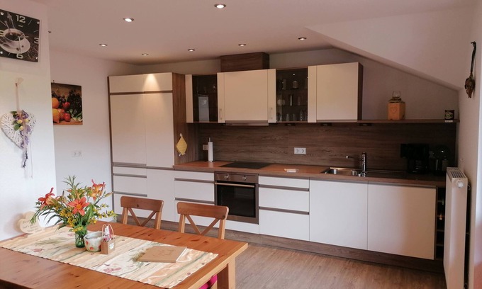 Elzach Apartment | Apartment 'Talblick, 75sqm' with Mountain View, Balcony and Wi-Fi