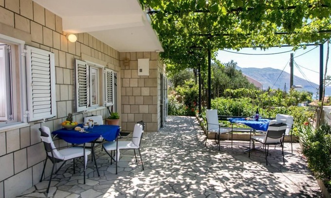 Brasina Apartment | Apartments Olive - Comfort One Bedroom Apartment with Terrace and Sea View - Popolica 50