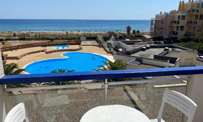 Le Barcares Apartment | Appartement 2 pièces + cabine avec piscine et parking, 6 couchages, proche plage - Le Barcarès - FR-1-81-473