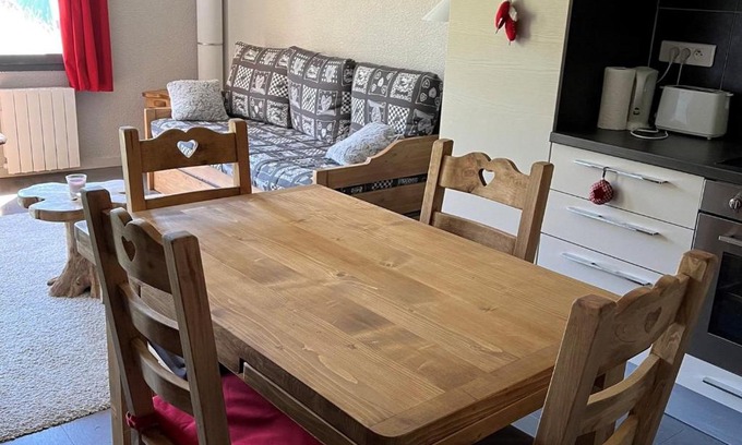 Belle Plagne Apartment | Appartement cosy avec accès direct aux pistes, animaux acceptés - Belle Plagne - FR-1-181-982